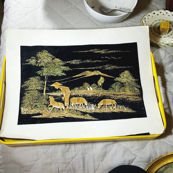 Vintage South Asian handmade artwork - Picture 10 of 13